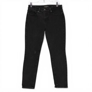 Lucky Brand Ava Mid Rise Skinny Ankle Jeans Womens 8 29 Black Excellent Denim